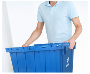 Rent recycled plastic moving boxes